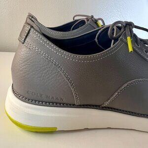 Cole Haan Grand Atlantic Oxford Shoes C33830, Grey, Neon Yellow, Mens 10.5